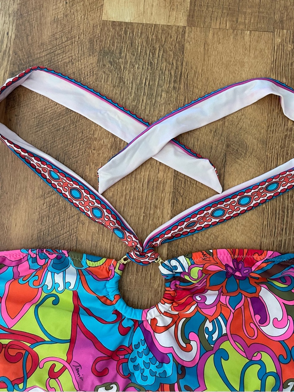 Trina TurkVibrant Multicolor Floral Tankini Top - Picture 3 of 9